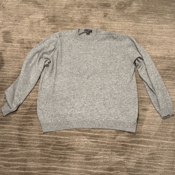 Eddie Bauer 100% Cashmere Sweater in Gray XXL Tall - Picture 1 of 7